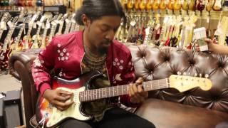 Henny Hendrexz playing our 1962 Fender Stratocaster here at Norman's Rare Guitars
