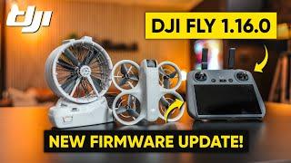 NEW DJI FLY APP 1.16.0 UPDATE & FIRMWARE UPDATE!