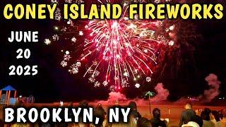  Coney Island Fireworks (LIVE Brooklyn, NY)  Summer Solstice June 20, 2025