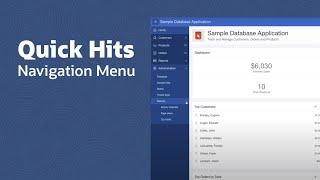 Quick Hits - Navigation Menu