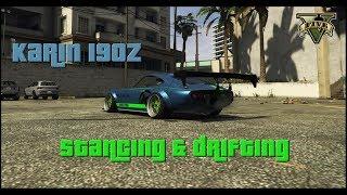 GTAV Stancing & Drifting the 190z with mods