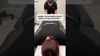 *HER FIRST TIME GETTING CRACKED*  Part 1 #chiropractor #kingofcracks