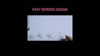 Easy border design for project# creative art