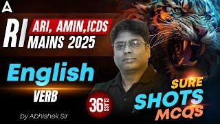 RI ARI Amin Mains Preparation | RI Mains Exam Classes 2025 | English MCQs | by Abhishek Sir #36