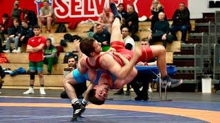 M. Santos (POR) vs M. Salimov (POL) 63kg. Greco-roman men wrestling.