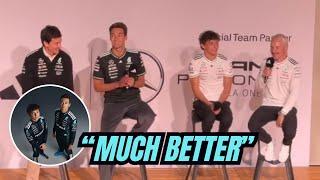 George Russell, Kimi Antonelli and Toto Wolff REACTION on their new Adidas X Mercedes Collaboration