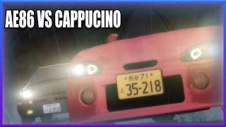 INITIAL D - AE86 VS CAPPUCCINO [HIGH QUALITY]