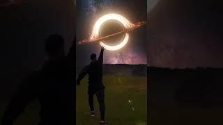 INTERSTELLAR BLACK HOLE CRAZY TRANSITION  #Shorts