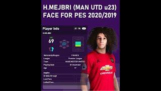 Hannibal Mejbri (Manchester United u23) Face for PES 2020/ 2019