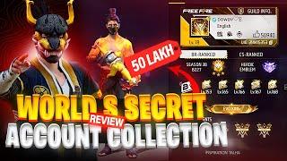 World Secret ️Free Fire Account Collection Review || Dowdy id Review||