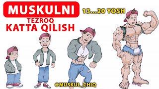 Muskulni tezroq katta qilish. Наращивайте мышцы быстрее.