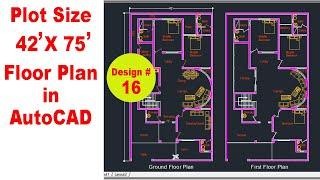 Modern Villa in AutoCAD || How to Create modern Floor Plan in AutoCAD