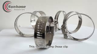 Hose clamps &  hose clips & stainless steel hose clamp