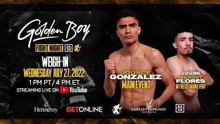 GOLDEN BOY FIGHT NIGHT: JOUSCE GONZÁLEZ vs. JOSÉ ÁNGULO WEIGH-IN