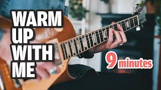 9 minute GUITAR WARM-UP: Beginner to Intermediate