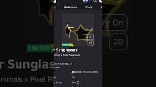 ( Limited UGC Item ) How To Get Star Sunglasses ROBLOX ( 2024 ) DeanOfficial YT