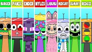 Incredibox Sprunki Labubu Vs. Gummy Bear Vs. NYLES Vs. PANIC Vs. BURGER (All Version) | NEW MOD
