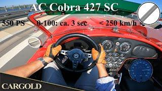 AC Cobra 427 SC MKIII, High Speed Test on German Autobahn, 230 kph, 7l V8, 550 PS!