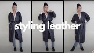 How to Style Leather Pants, Jackets, & Coats