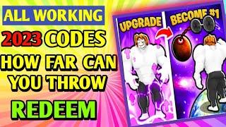 All *New* How Far Can You Throw  Codes 2023 | Codes for How Far Can You Throw  - Roblox Code