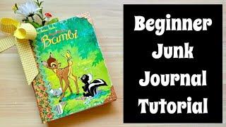 Easy Junk Journal Tutorial for Beginners / What Supplies You Need / How To Make a Rounded Spine