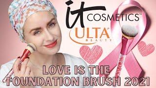 NEW IT Cosmetics LOVE is the FOUNDATION BRUSH 2021 | DEMO + COMPARISONS | Steff's Beauty Stash