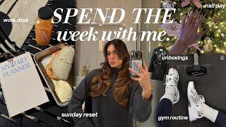 WEEKLY VLOG  | unboxings, activewear haul, closet organization, work time, weekly hobbies, workout!