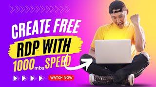 Free RDP For YouTube Watch Time || 1000 Mbps Speed || Multiple Location are Avaliable USA, UK etc.