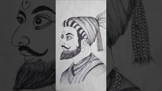 shoorveer chhatrapati shivaji maharaj. #shivajimaharaj #drawing #art #trending #chhava