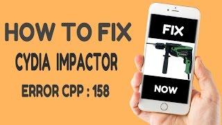 How To Fix Cydia Impactor Error cpp:158 During Signing Yalu102