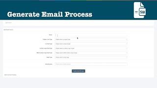 Generate Email Process in SpreadsheetWeb's Designer