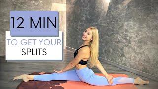 12 MIN SPLIT STRETCH WORKOUT - Get Your Splits Fast