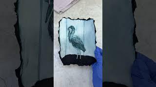 White-Faced Heron TetraPak Print