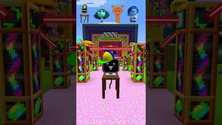 Nside Out VS Laser  pt.1 #shorts #minecraft #dinaminecraft