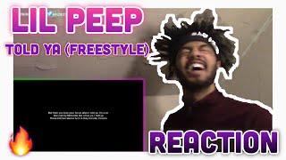 Lil Peep - Told Ya Freestyle (Prod. Oogie Mane) [Reaction]