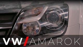 Установка линз в рефлекторные фары VW Amarok
