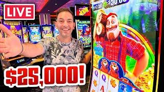  Spinning $25k & Winning OVER $16,000 LIVE! 