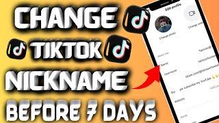 FixedYou can only be change username before 7 days on TikTok 2024 | Change TikTok nickname iphone