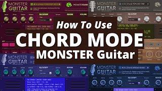 How To Use CHORD MODE of MONSTER GUITAR