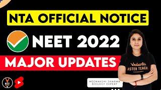 NEET 2022 Major Updates | NEET 2022 Latest News by Meenakshi Ma'am