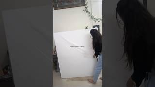 How I prepare canvas for painting || #canvas #acylicpainting #shortsviral #artshorts #youtubeshorts