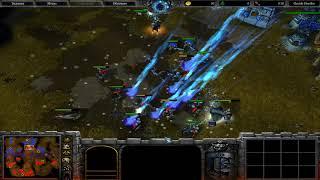 WarCraft III Frozen Throne, дуель на карте орки против людей 3.0 (я судья)