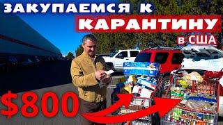 Шок!!! Паника в COSTCO / Закупились на $800 / Очереди 50м! Готовимся к карантину в Америке