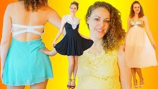 ASMR Dress Up Fashion Show Haul 9- Dressgal | Fabric Sounds, Zipper, Brushing