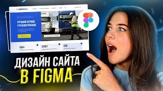 Дизайн КОРПОРАТИВНОГО САЙТА за 10 минут в Figma // Пошаговые уроки веб-дизайна