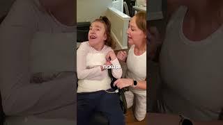 Is my daughter ticklish? #shorts #cute #love #funny #youtubeshorts #trending #short #viral #family