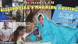 trying the 1 BILLION DOLLAR MORNING ROUTINE *does it make you productive?* 