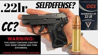 .22 lr FOR SELF DEFENSE?? - MUST WATCH (.22 vs. FRESH side of Beef)