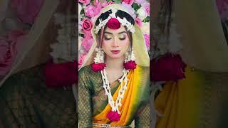 গায়ে হলুদের সাজগুলো আসলে অনেক বেশি কিউট আর সুন্দর হয়ে থাকে#shortsvideo#makeup #makeupartist#biyer