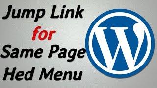 How To anchor links / Create Jump Links in WordPress | Jump Link on Same Page